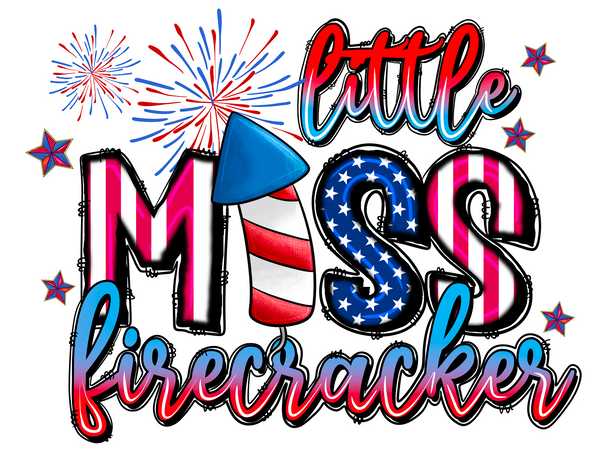 Little Miss Firecracker 4th of July