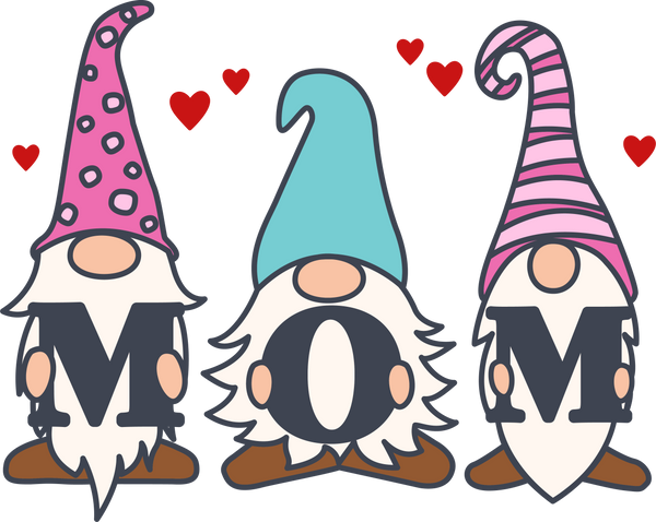 Gnomes Gift for MOM, Mothers DTF Sticker